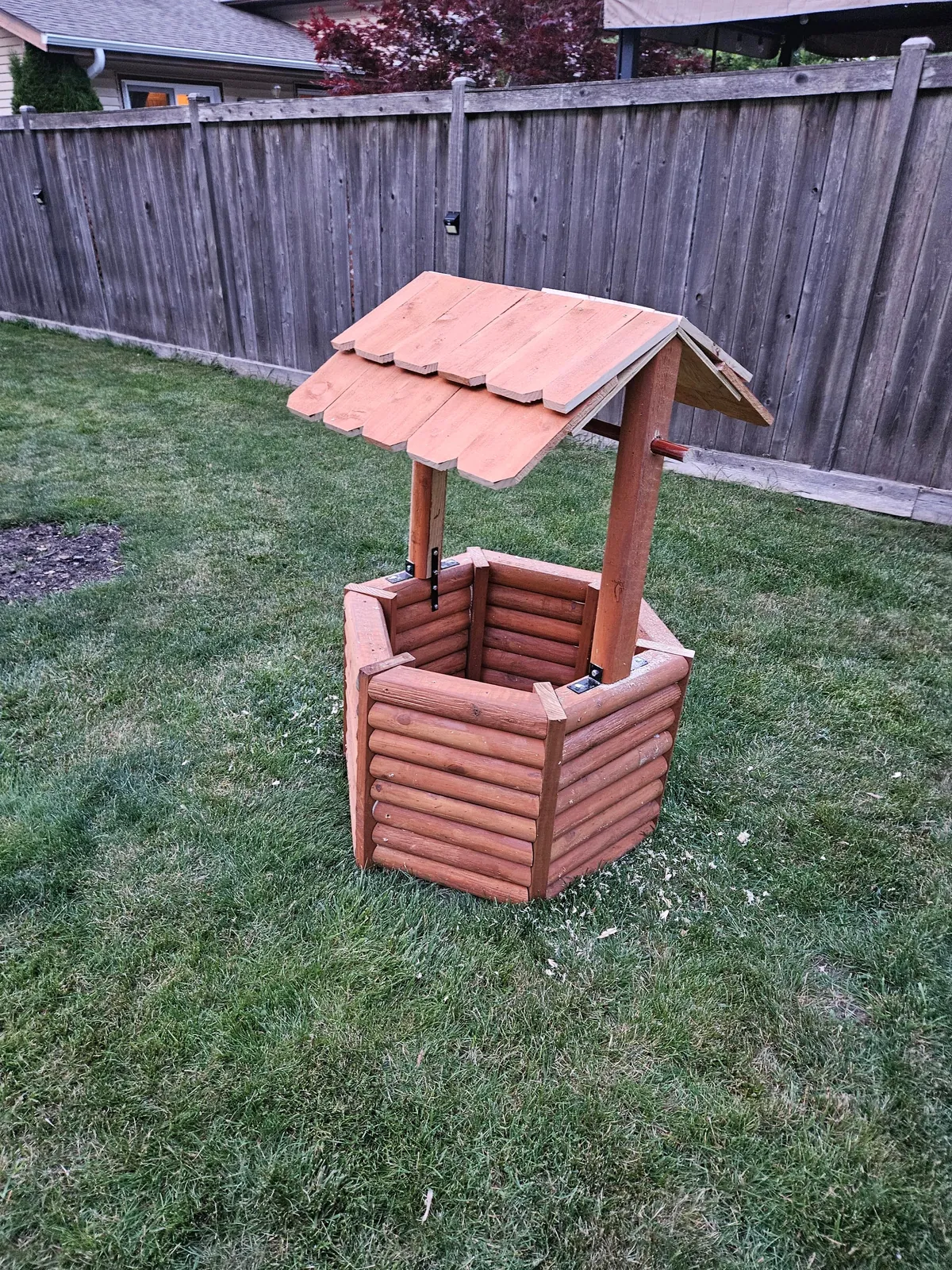 Wife wanted a wishing well