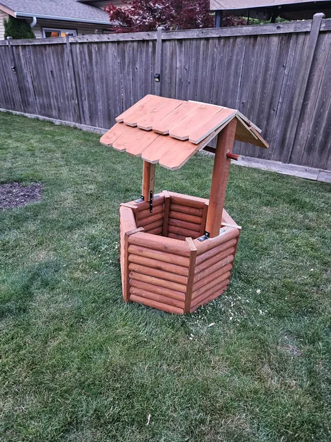 Wife wanted a wishing well