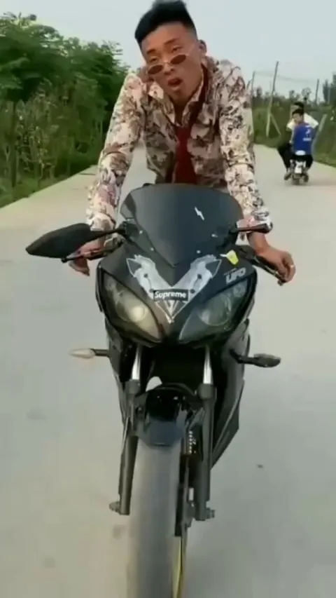 Check out his new motorcycle