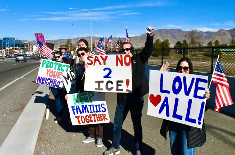 Anti-ICE Protest - Salt Lake City, Utah 12/13/25 [OC]