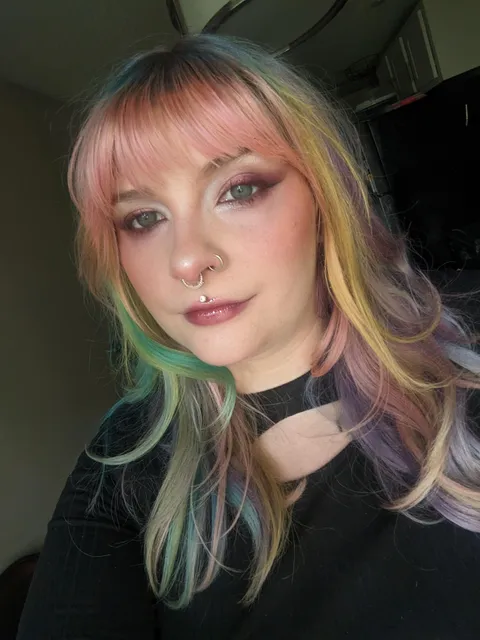 I usually go for bright colors but I tried something more smoky today