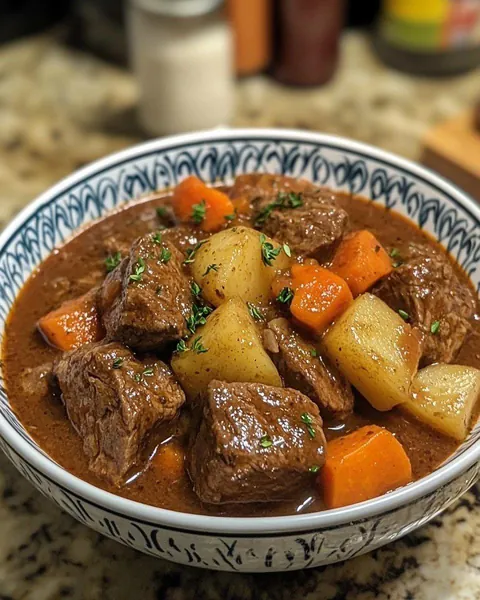 Hearty homemade beef stew