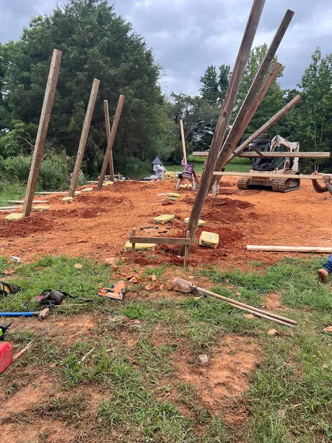 Started my garage… 40x40x14 with a 14x40 lean to.