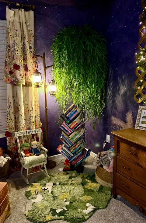 My daughter’s enchanted forest-themed nursery