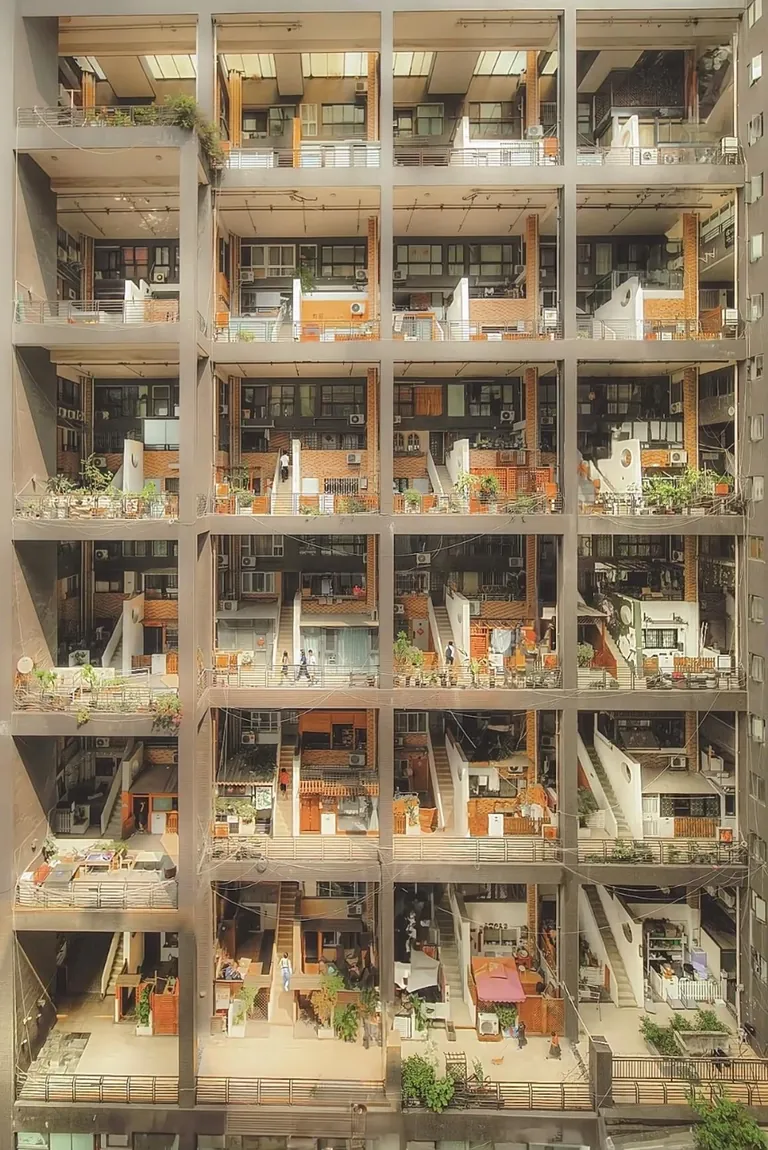 Very cool apartment design in Chengdu