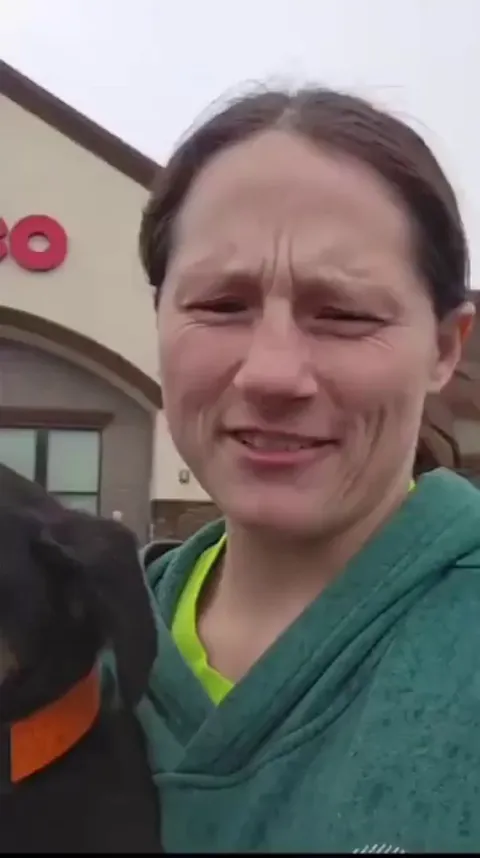 puppy trying to swim in the rain