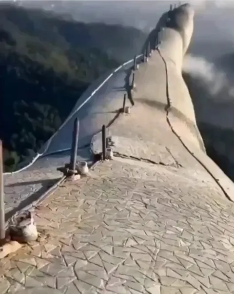 View from the top of "Christ the Redeemer" statue in Rio De Janeiro, Brazil.
