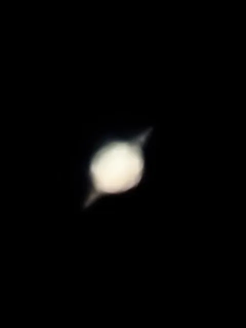 What A Simple 60mm And A Iphone 15 Can Capture Of Saturn.