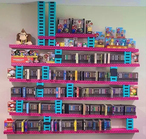 Nintendo Shelf in the shape of Original Donkey Kong