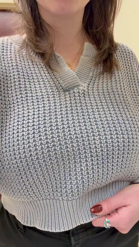 Mom never wears a bra to work