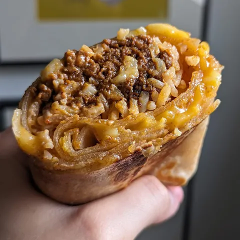 [homemade] extra slutty taco bell-inspired quesarito. 053/365