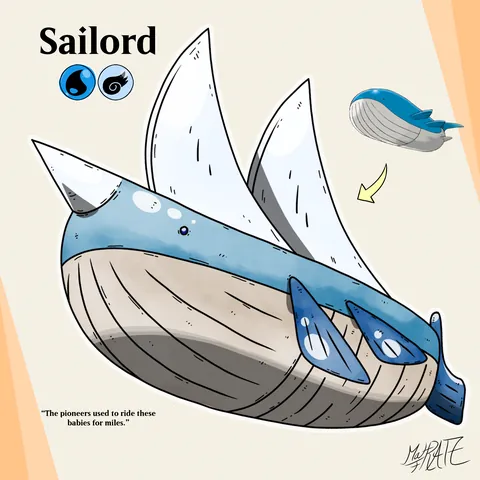 Wailord Evolution - Sailord