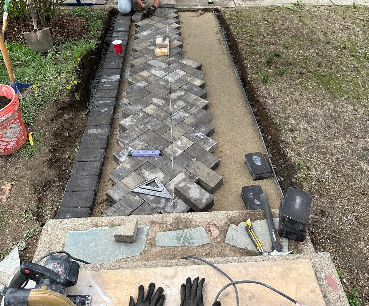 Very happy with our new paver walkway