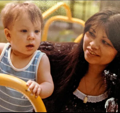 My mom when she was young in the early 80’s