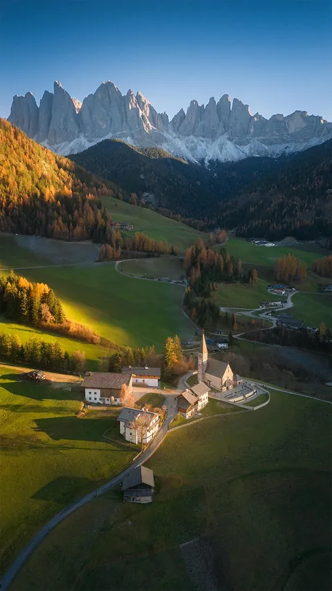 ITAP of Val di funes ,a Little Village in the Dolomites