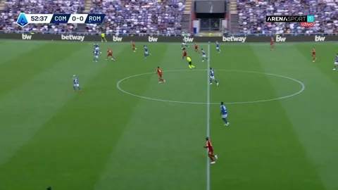 Donyell Malen (Roma) direct red card against Como 53'