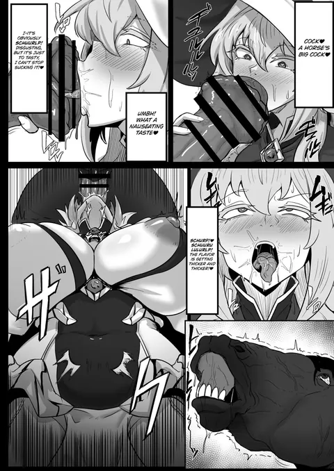 A guide on extracting fresh horse cum for your potions [Artist: exabyte]