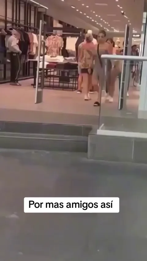 Husband's waiting for their wives at the clothing store make the most of their time waiting