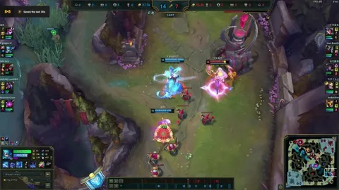 Turret kills Gwen transferring double buffs to Vayne