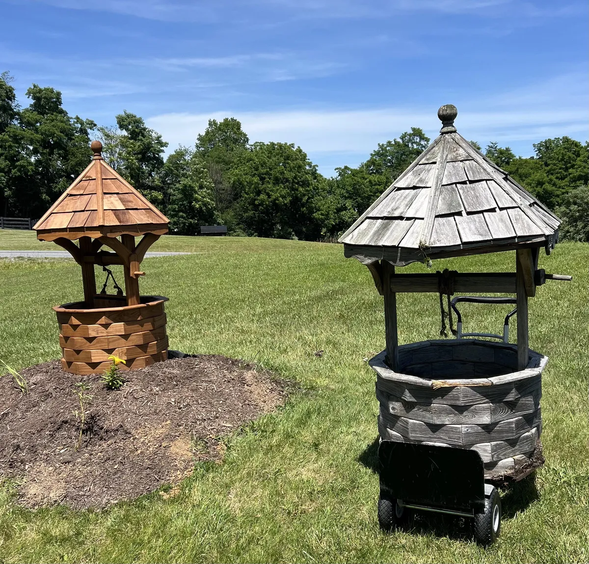 Replaced this very weathered Wishing Well.