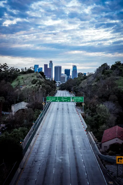 ITAP of “Rush Hour” in Los Angeles during the first day of California’s shelter in place.