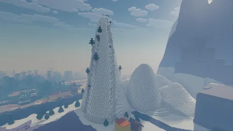 I rebuilt Club Penguin Island 1:1 in Minecraft Survival