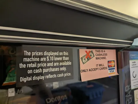 I'm not sure how to reconcile these two signs