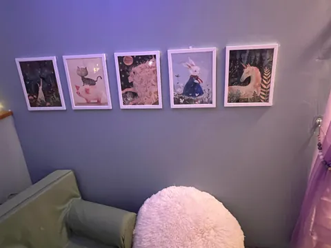 I made my girls a cozy reading nook- we call it the snuggery.