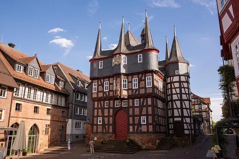The witchy town hall of Frankenberg, Germany. It was built from 1509 to 1513.