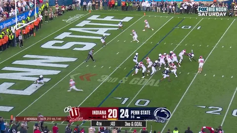 Omar Cooper with the UNREAL go-ahead Touchdown catch for Indiana against Penn State