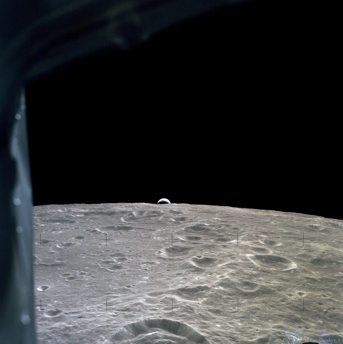 The Earth From The Moon By Apollo 12 Astronauts