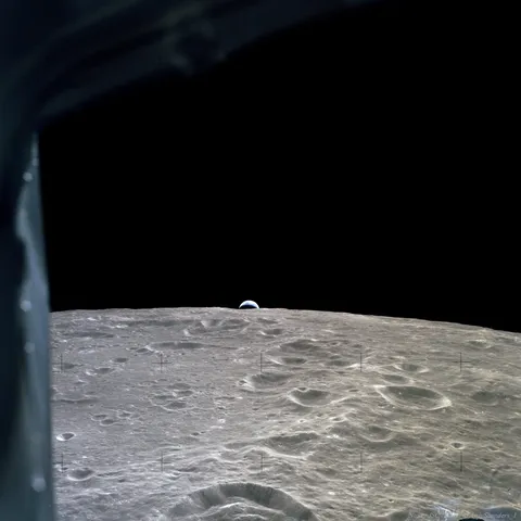 The Earth From The Moon By Apollo 12 Astronauts