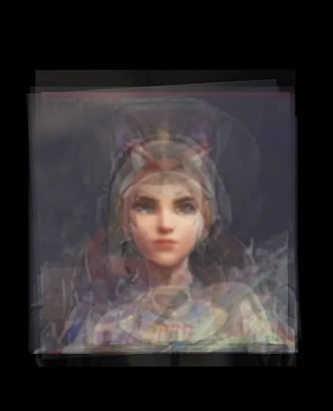 Since it's Women's Month- Here are all the (human) male heroes' faces all overlaid vs the female heroes' faces all overlaid