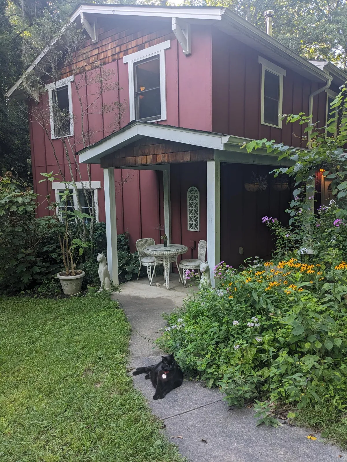 My little house at dusk.