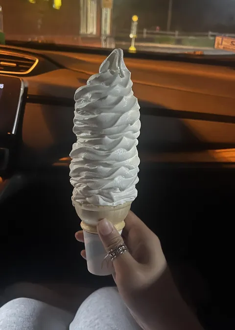 Received this huge ice cream cone from McDonald’s