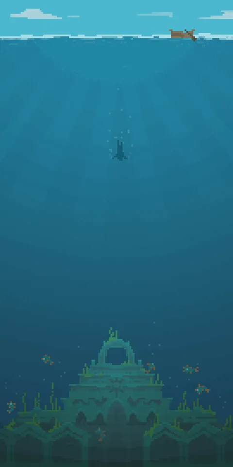 Step into the abyss ... - Pixel art by me!