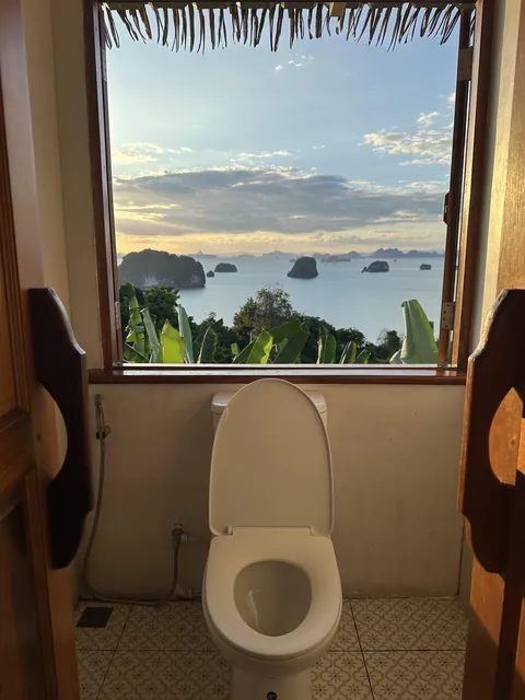 I don’t think you will ever find a better view from a toilet than the one at Khaothong Hill