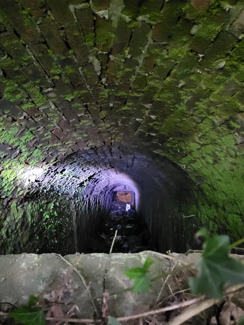 Old mine vent shaft.