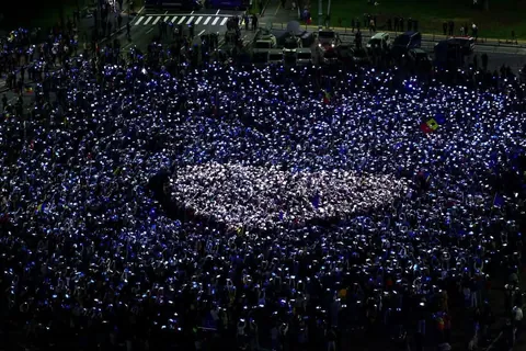 Pro European Demonstrations in Romania
