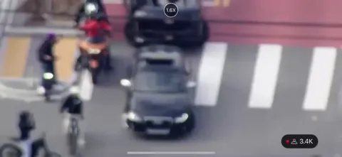 Alternate footage of IShowSpeed’s streamsniper committing a hit and run courtesy of ABC7 News in San Francisco