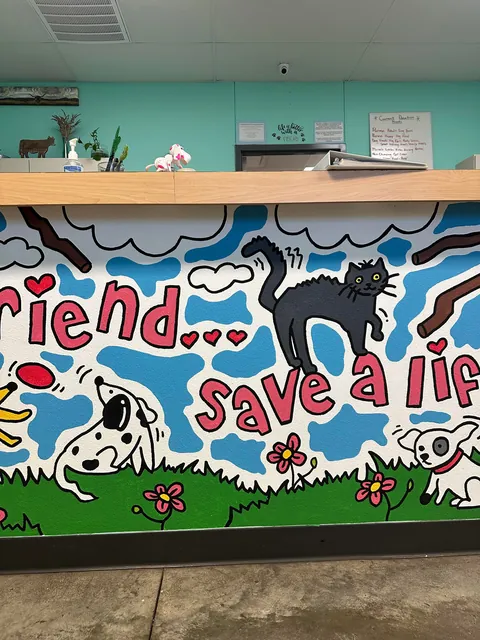 mural i did at an animal shelter in my hometown