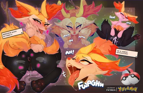 Braixen Used Attract! [MF] (Yiffemon)