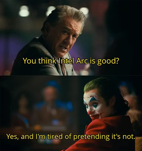 How many of you all use Intel Arc?