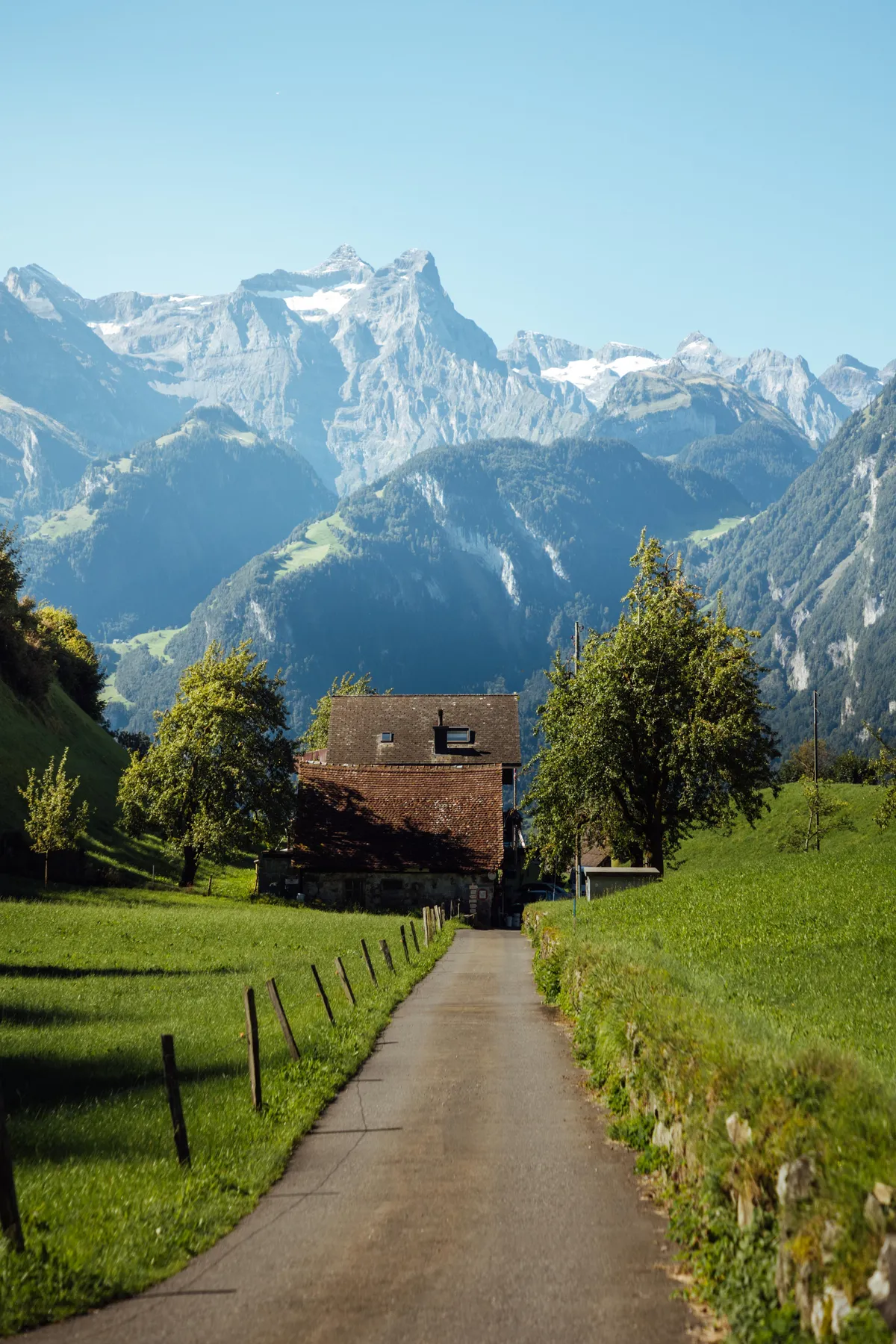 ITAP of a cabin in the Swiss mountains