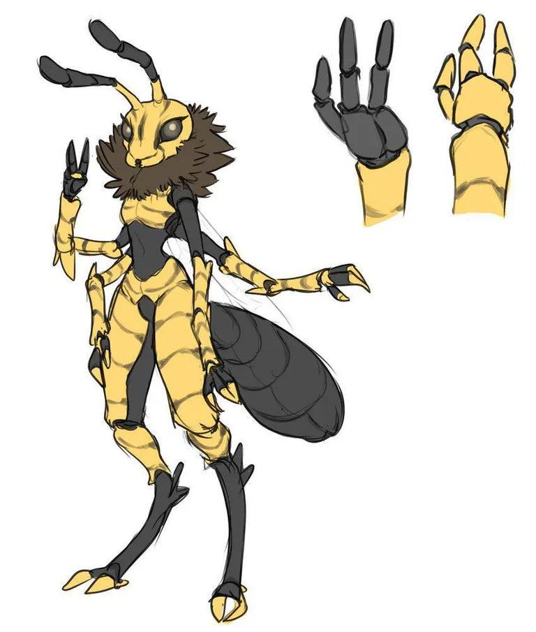 (tateoftot) [A] i looked up anthro bee on google and surprise surprise i saw anthro bees. what i didn't expect was for one of the images to have been posted by me on another subreddit. this is that image if you didn't guess