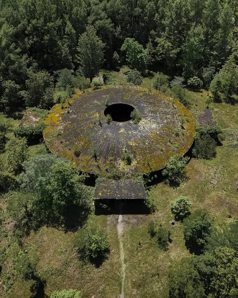 An abandoned bath house, hidden in the woods of western Georgia