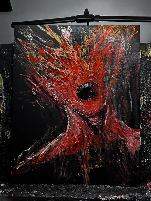 Lay Low The Tyrant - painted by me.