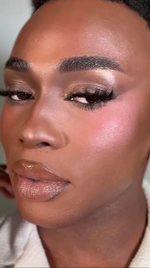 Glowy Bridal Glam on myself