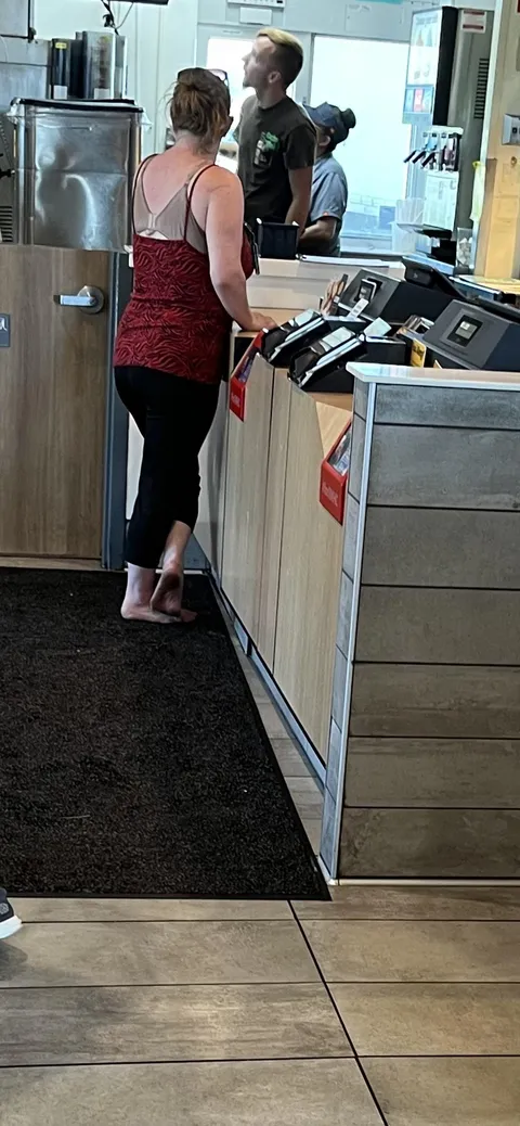 complaining about her order