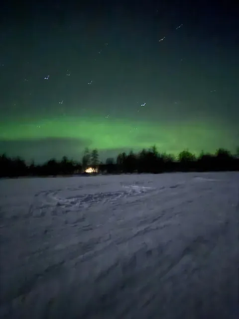 Chasing the Northern Lights in Rovaniemi and Saariselkä, Finland — finally caught them after 3 freezing nights